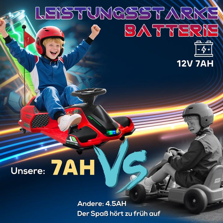 Actual product image Homcom Kinder Elektro Gokart Kunststoff, Metall Rot