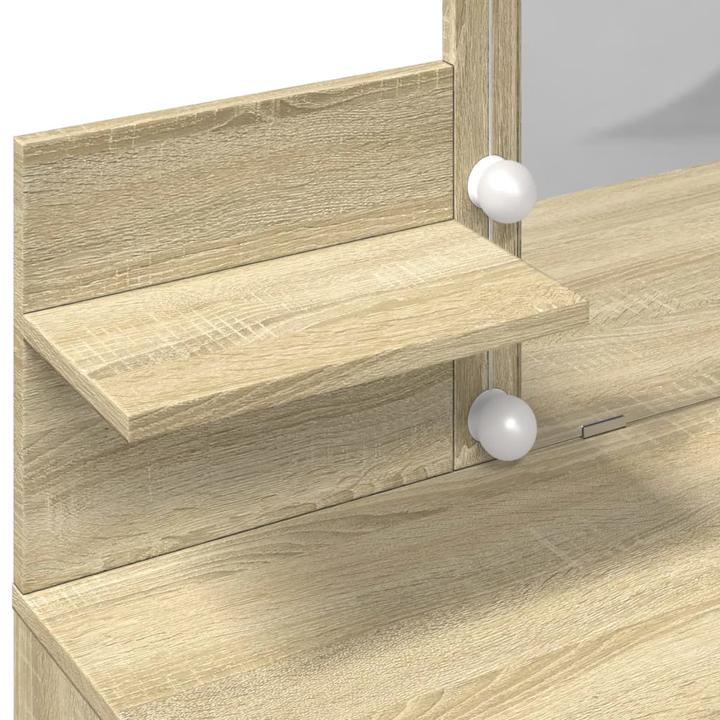 Produktbild vidaXL Schminktisch mit LED-Beleuchtung (100 x 40 x 130 cm)