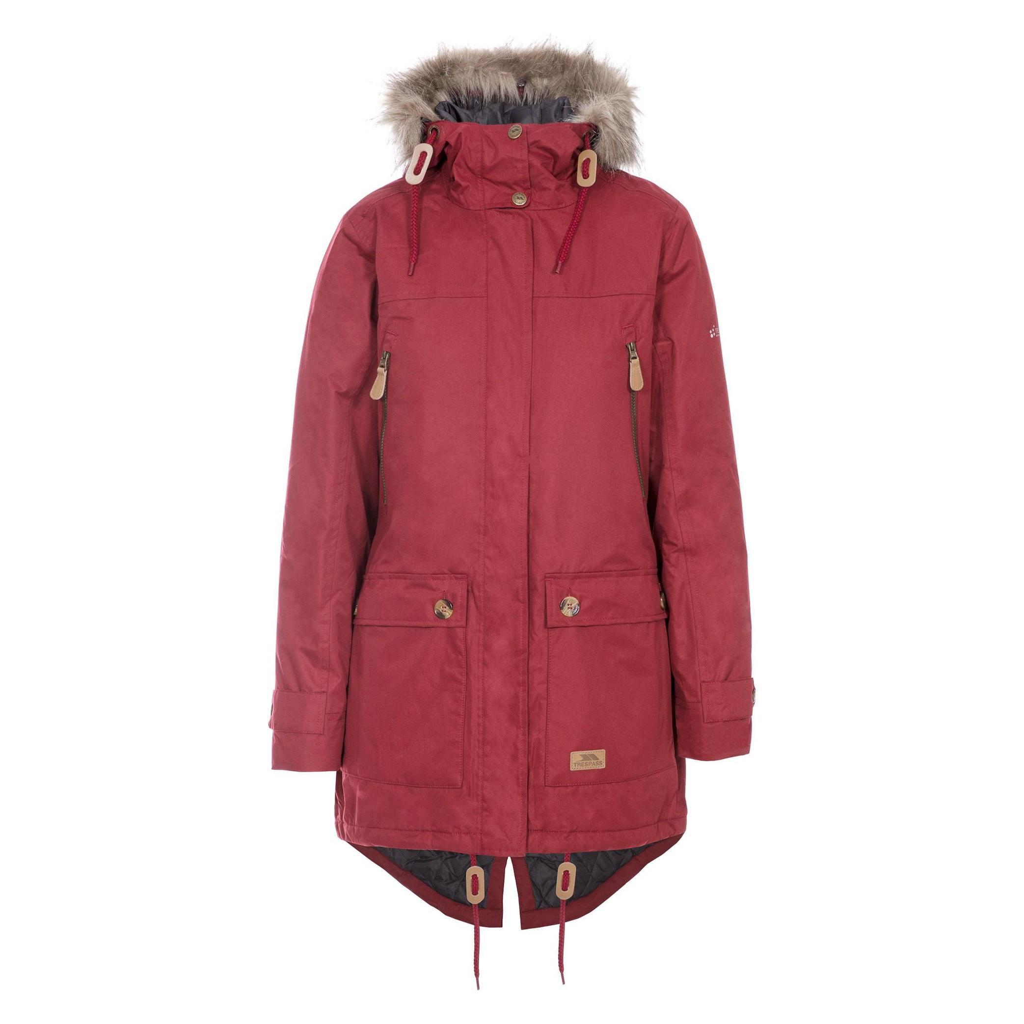 Trespass, Damen, Winterjacken, Clea Parka Wasserfest, Rot, (Xxl)