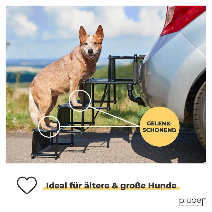 Produktbild PiuPet Universal Hundetreppe (bis 80kg) (Hund, Faltbar, Waschbar)