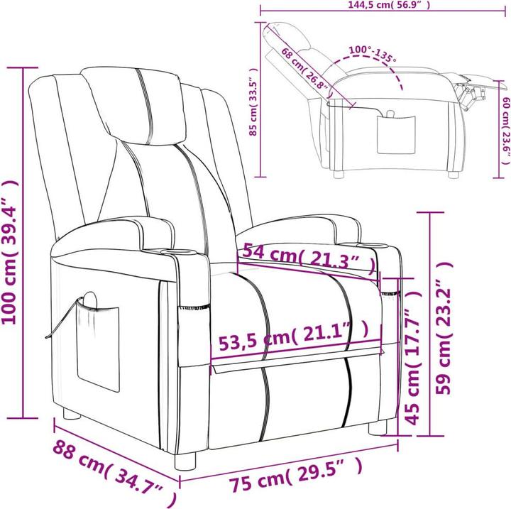 Image du produit vidaXL Massagesessel