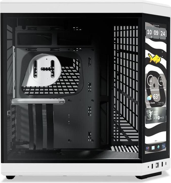Produktbild Hyte Y70 Touch White (E-ATX, ATX, ITX, mATX)