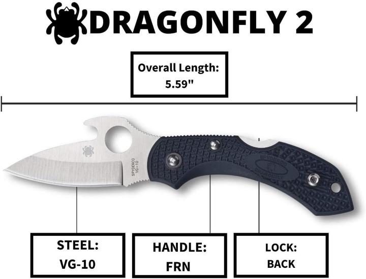 Immagine prodotto Spyderco Libellula 2 Emerson (5.80 cm)