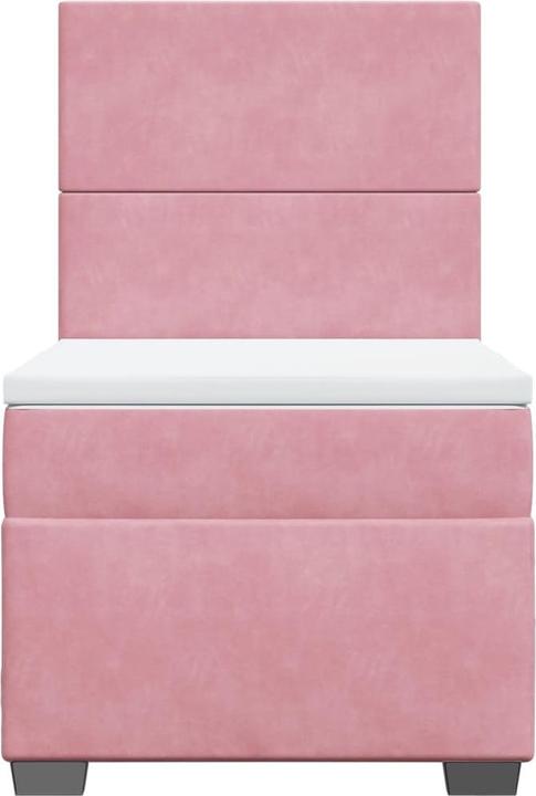 Produktbild vidaXL Bo x springbett mit Matratze 140 x 200 cm Samt (140 x 200 cm)