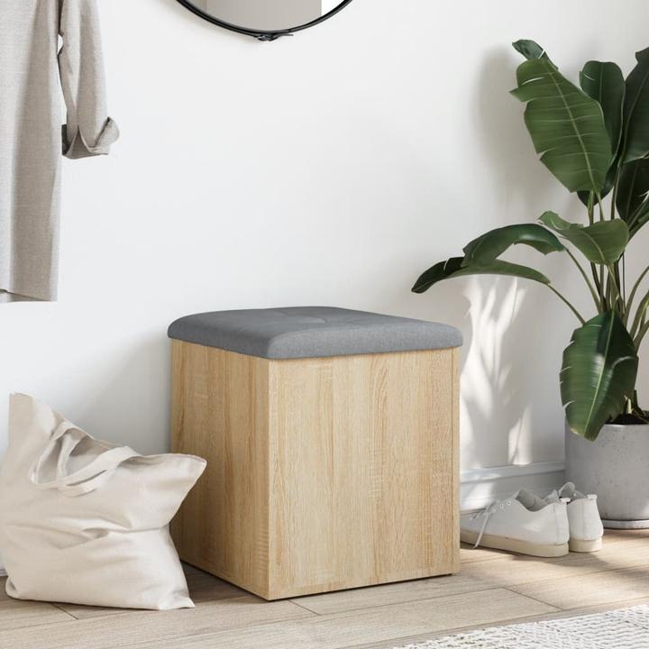 Immagine prodotto VidaXL Panca con vano portaoggetti in rovere Sonoma 42x42x45 cm (42 cm)