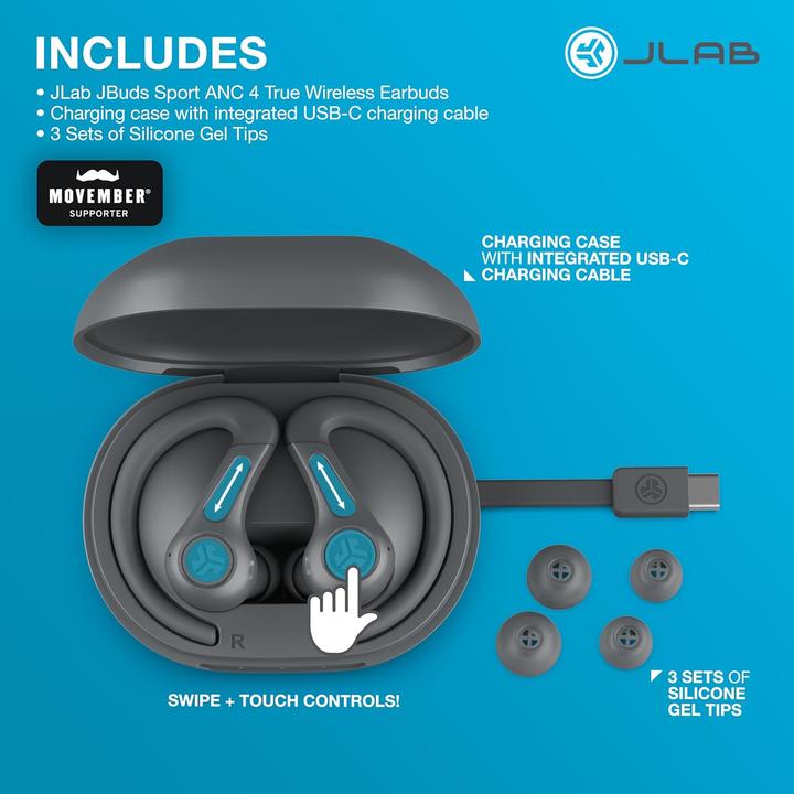 Produktbild JLab Audio JBuds Air Sport (ANC, Kabellos)
