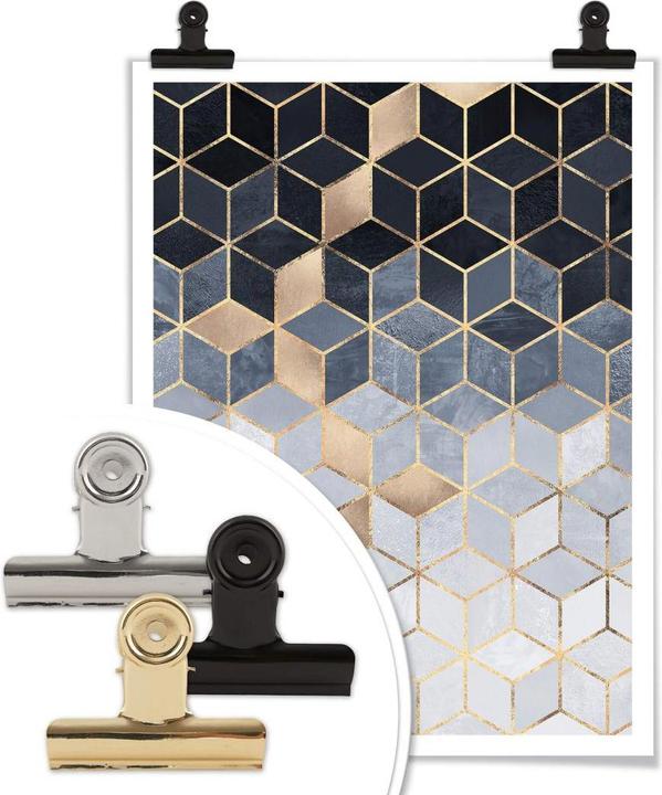 Image du produit Trenddeko Géométrie bleue (24 x 30 cm)