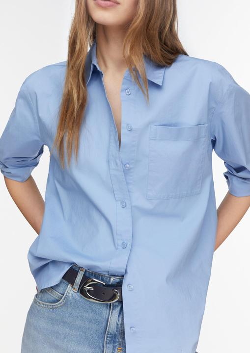 Immagine prodotto Comma Bluse Lockere Hemdbluse aus Popeline (38)