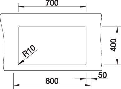 Produktbild Blanco CLARON 700-U Dark Steel Edition | Edelstahl | Einbauart: Unterbau | ohne Ablauffernbedienung (Unterbauspüle, 74 cm, 44 cm)