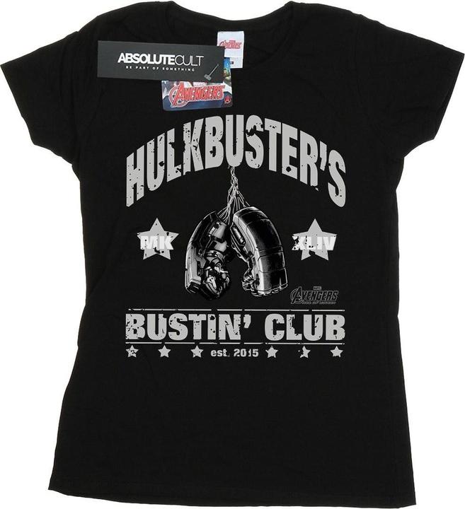 Actual product image Womens/Ladies Iron Man Hulkbuster's Bustin' Club Cotton T-Shirt (L)