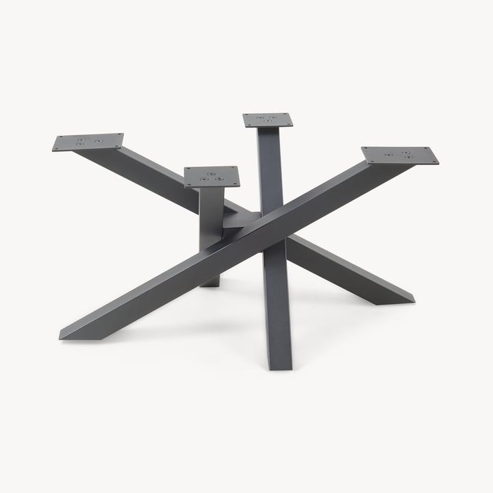 Actual product image En.Casa Tischgestell Umala 80x49x43 cm Stahl Schwarz