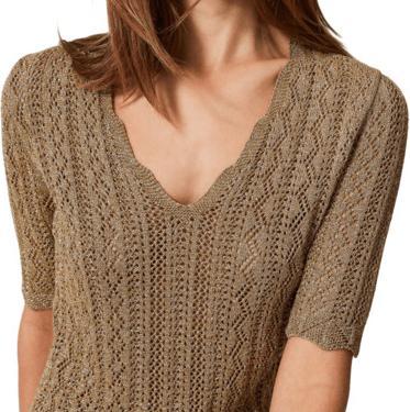 Produktbild Twinset Twin-set Maglie Golden Green Lurex (M)