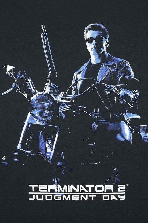 Actual product image Terminator T-Shirt Bike Pose Schwarz Grösse L (L)