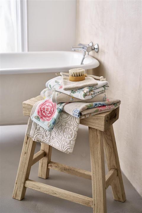 Image du produit PIP Studio Les Fleurs serviette kaki 55x100cm (1 pièce) (55 x 100 cm)
