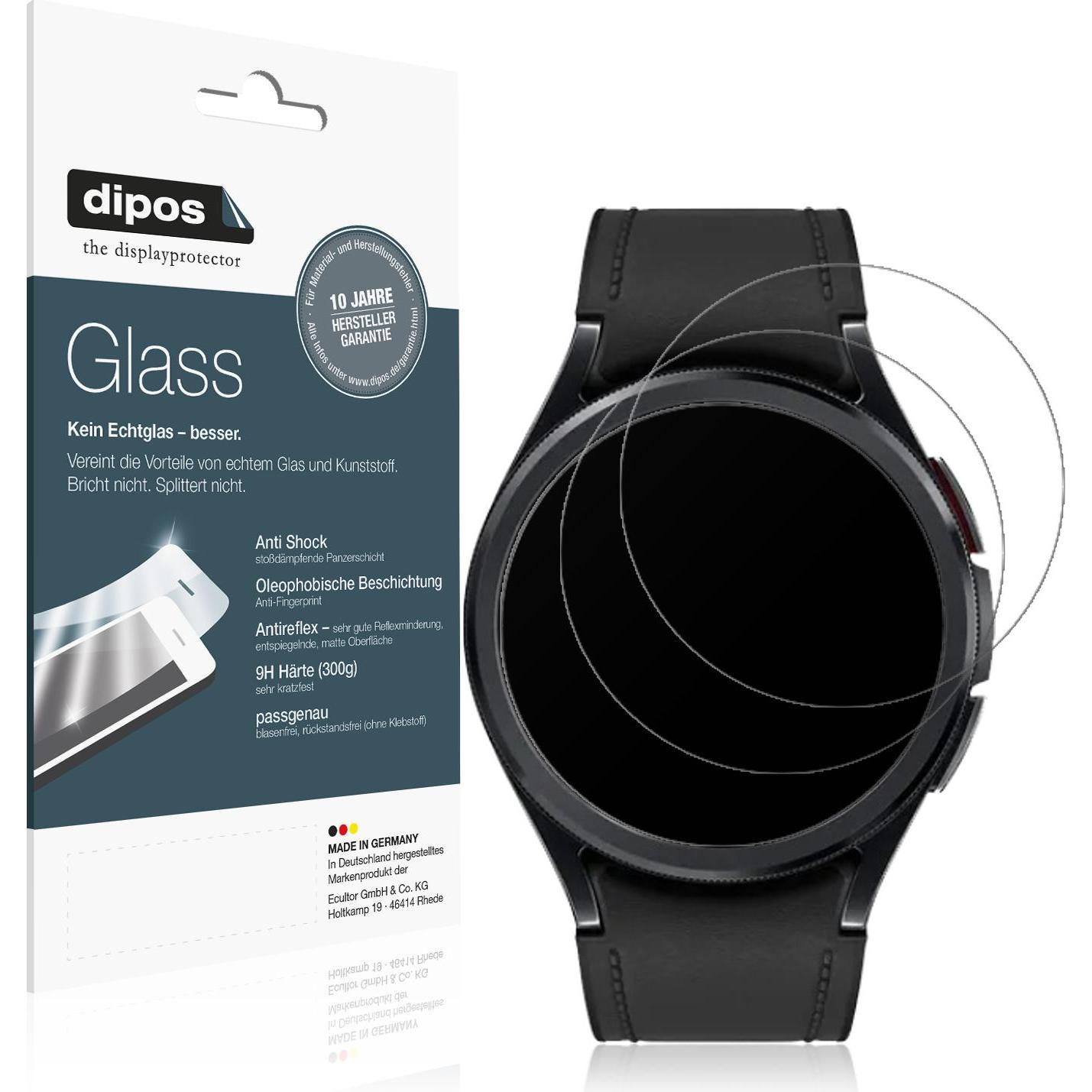 Dipos Displayschutz Anti-Shock, Smartwatch Schutzfolie, Transparent