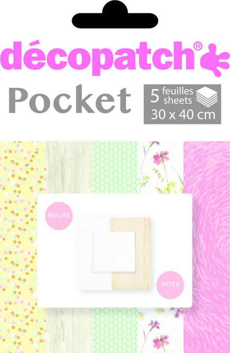 Actual product image Décopatch Decopatch paper No. 18, 5 sheets (20 g/m², 5 x)