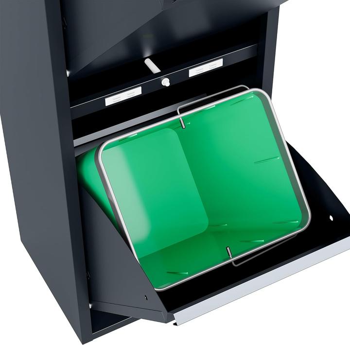 Produktbild Veehaus Mülleimer mit Klappen für Küche (3 x 15 L) (45 l)