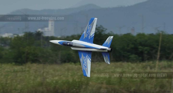 Actual product image Freewing Zeus 90mm PNP 6S Sport Jet EDF (Blue) (Jet)