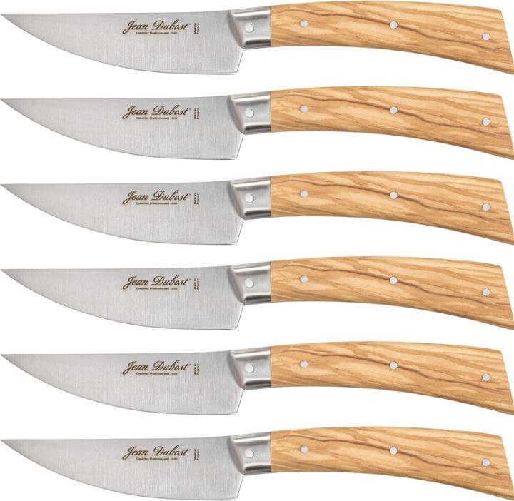 Produktbild Laguiole Jean Dubost Steakmesser Set 6-tlg. BISTRONOMY braun (6 Stück, Messer)