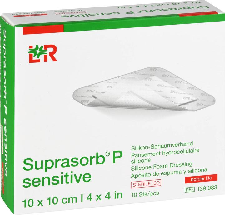 Actual product image Suprasorb P sensitive border lite 10x10cm (10 x)