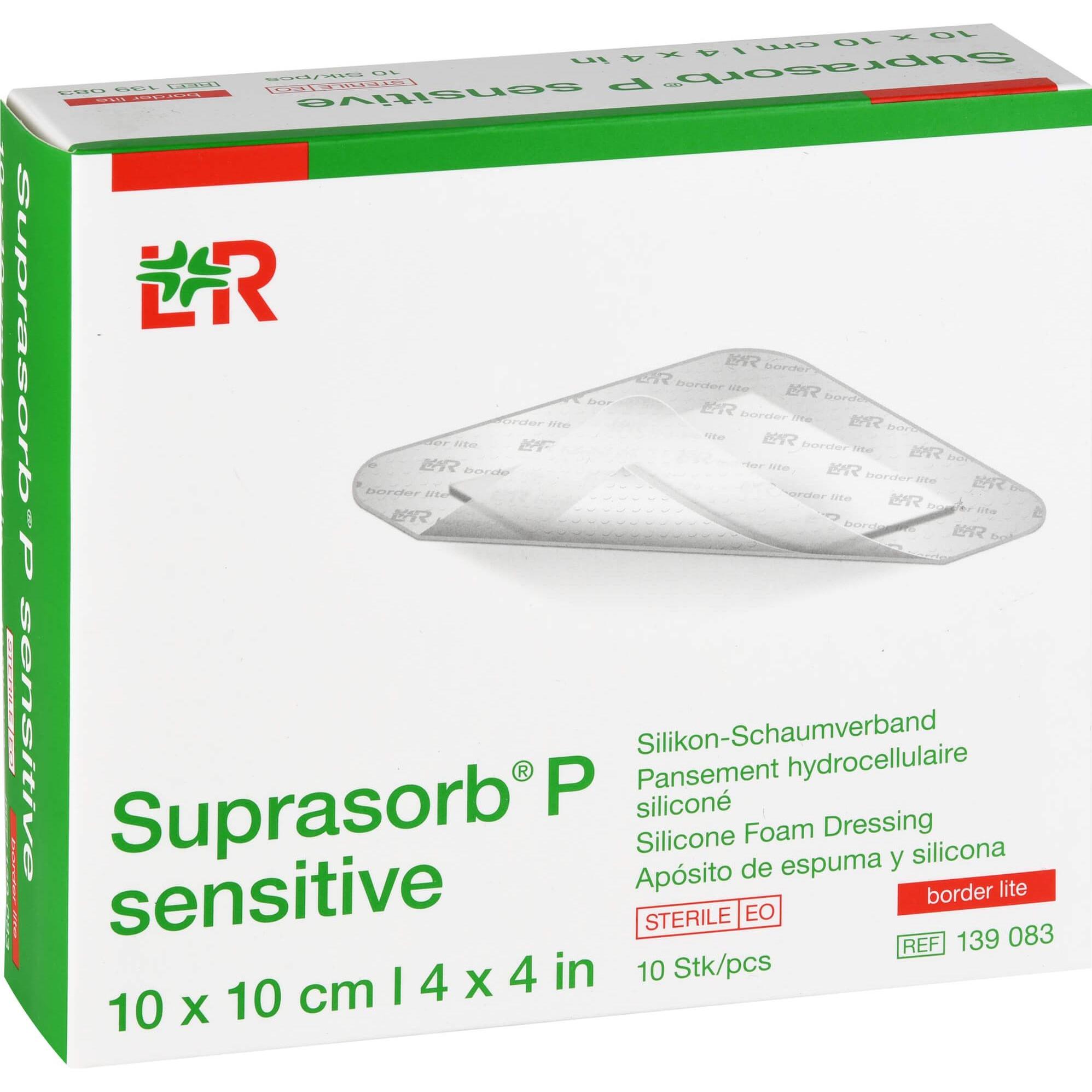 Suprasorb, Pflaster, P sensitive border lite 10x10cm (10 x)