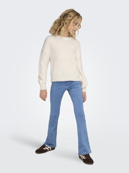 Produktbild Only Normal geschnitten Rundhals Lange Bündchen Tief angesetzte Schulter Pullover Strickpullover (146, 152)