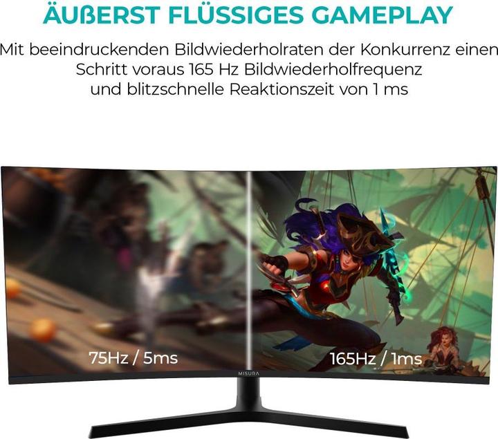 Actual product image Misura High Resolution monitor 34" - 165 Hz BENDED (3440 x 1440 pixels, 34")