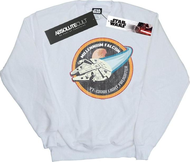Actual product image Star Wars Mens Millennium Falcon Badge Sweatshirt (XXL)