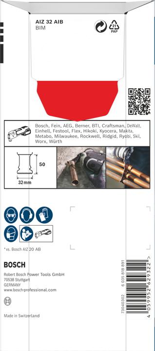 Productafbeelding Bosch PRO AIZ 32 AIB mes voor multifunctioneel gereedschap, 32 x 50 mm