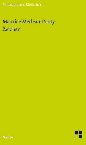 Produktbild Zeichen (Deutsch, Christian Bermes, Maurice Merleau-Ponty, 2013)