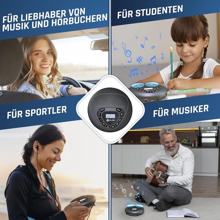 Produktbild Fourze Tragbarer CD-Player mit Lautsprecher