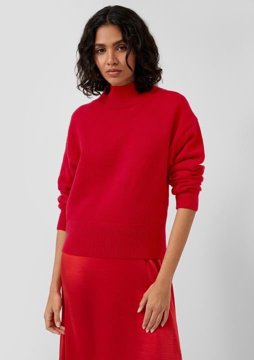 Produktbild s.Oliver Strickpullover Weicher Pullover mit Stehkragen (46)