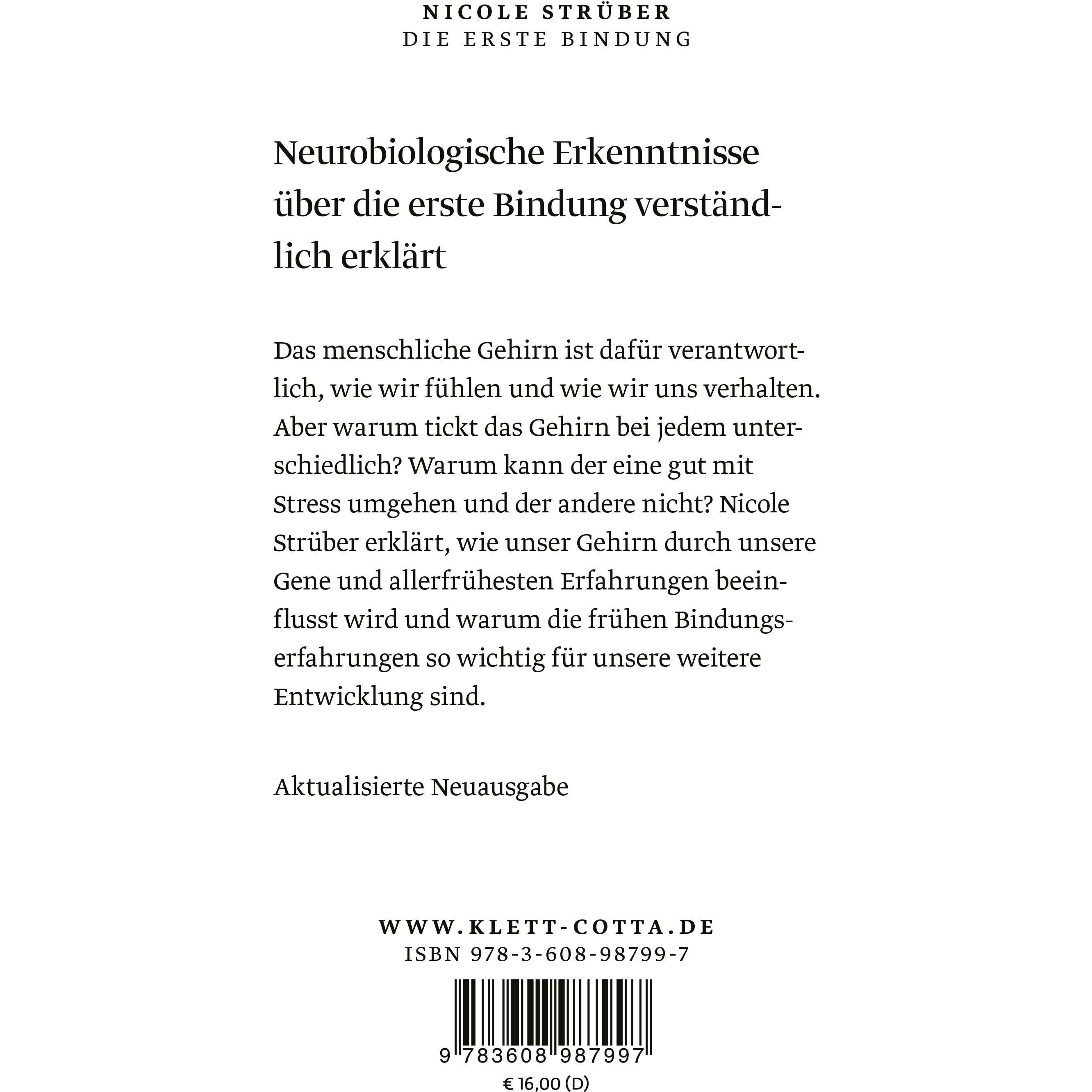 Thumbnail - Die erste Bindung, Fachbücher von Nicole Strüber