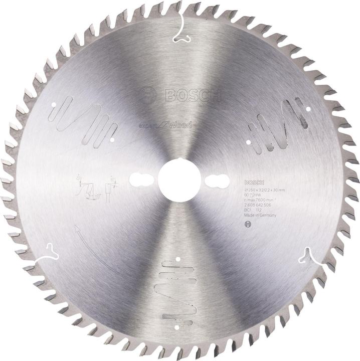 Produktbild Bosch Professional Zubehör Kreissägeblatt Expert for Wood, 250 x 30 x 3,2 mm, 60