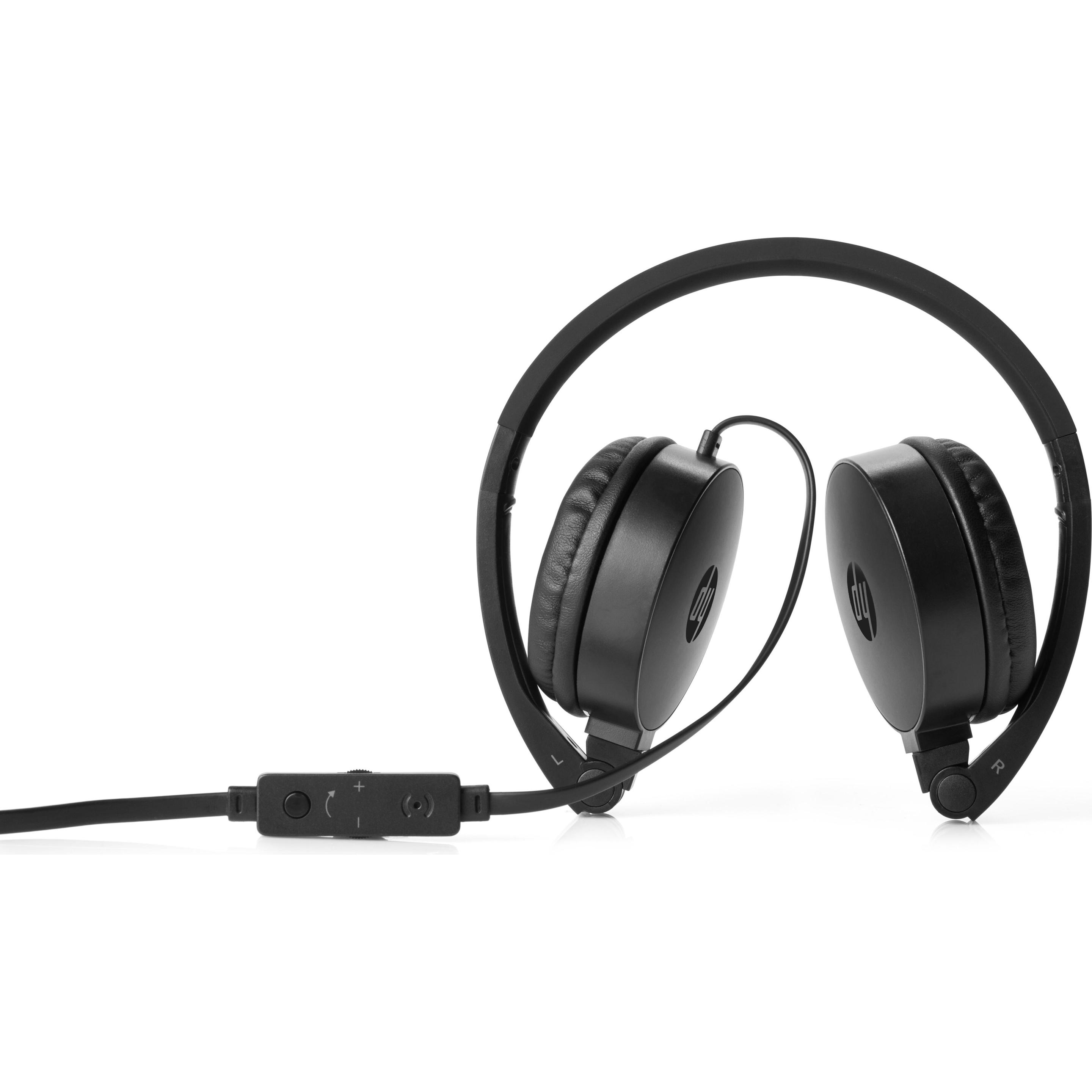 HP H2800 Stereo Headset schwarz (Kabelgebunden), Office Headset, Schwarz