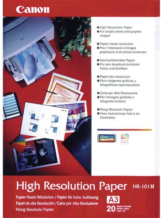 Image du produit Canon HR-101N, papier haute résolution, 200 feuilles (106 g/m², A4, 200 x)