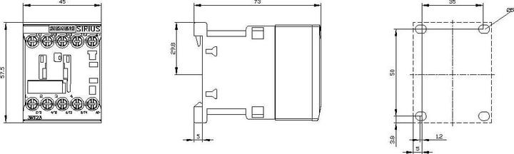Produktbild Siemens CONTACTOR RES S00 18A 24VDC 4NO SCREW