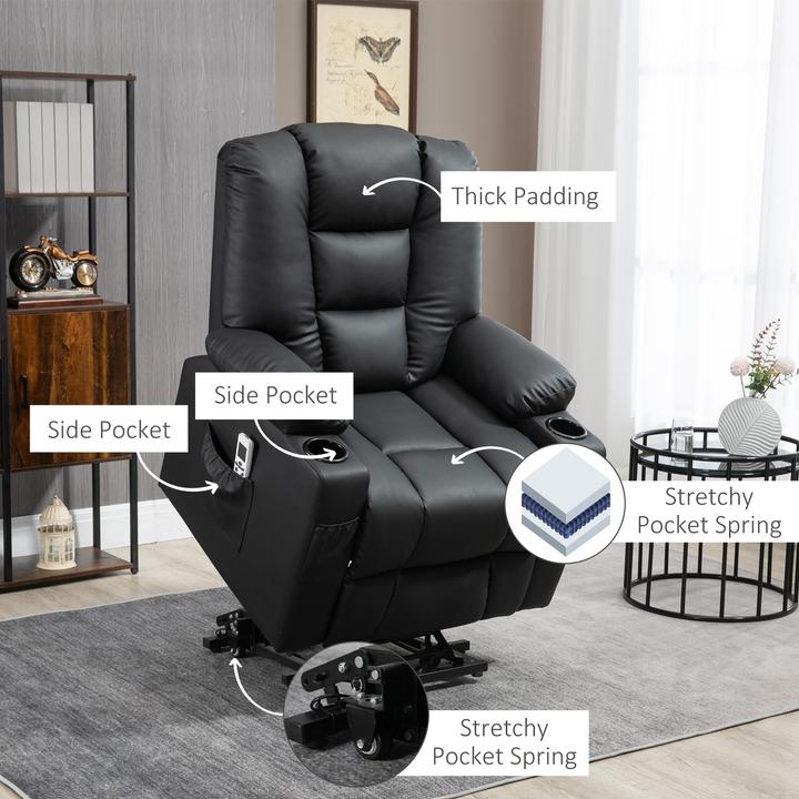 Image du produit Outsunny Fauteuil de massage avec releveur