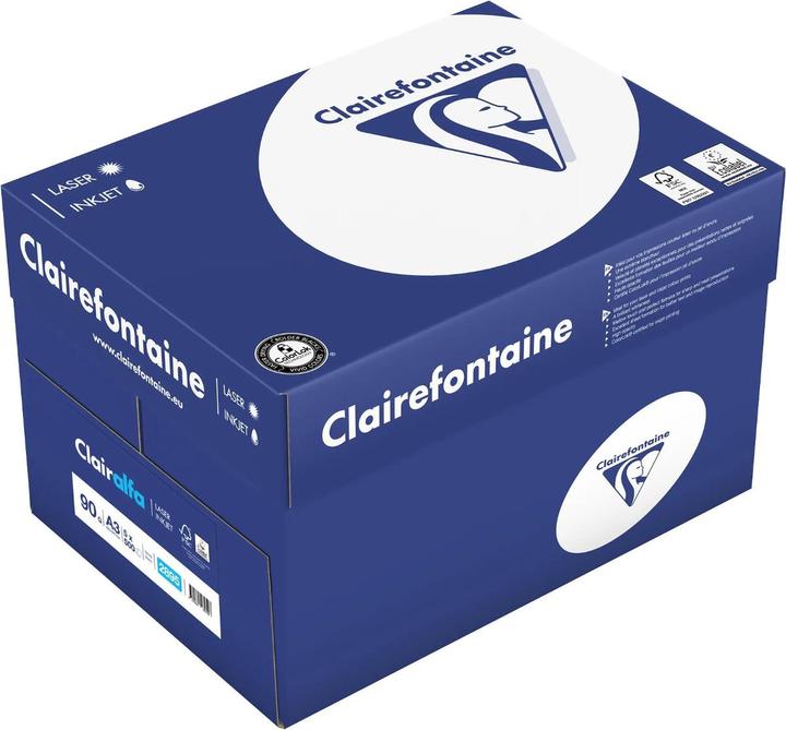 Image du produit Clairefontaine Boîte A3 Papier à copier 90 grammes Clairalfa (90 g/m², 2500 x, A3)