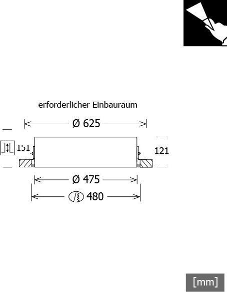 Actual product image LTS LED recessed luminaire (3490 lm)
