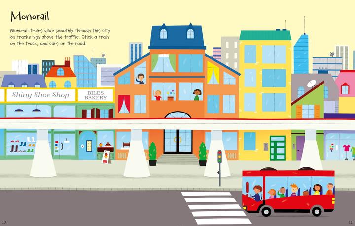 Actual product image First Sticker Book: Trains (80 Sticker)