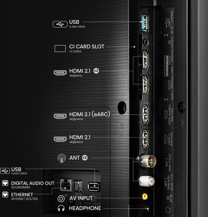 Actual product image Hisense TV 100E7NQ PRO (100", E7NQ, QLED, 4K)