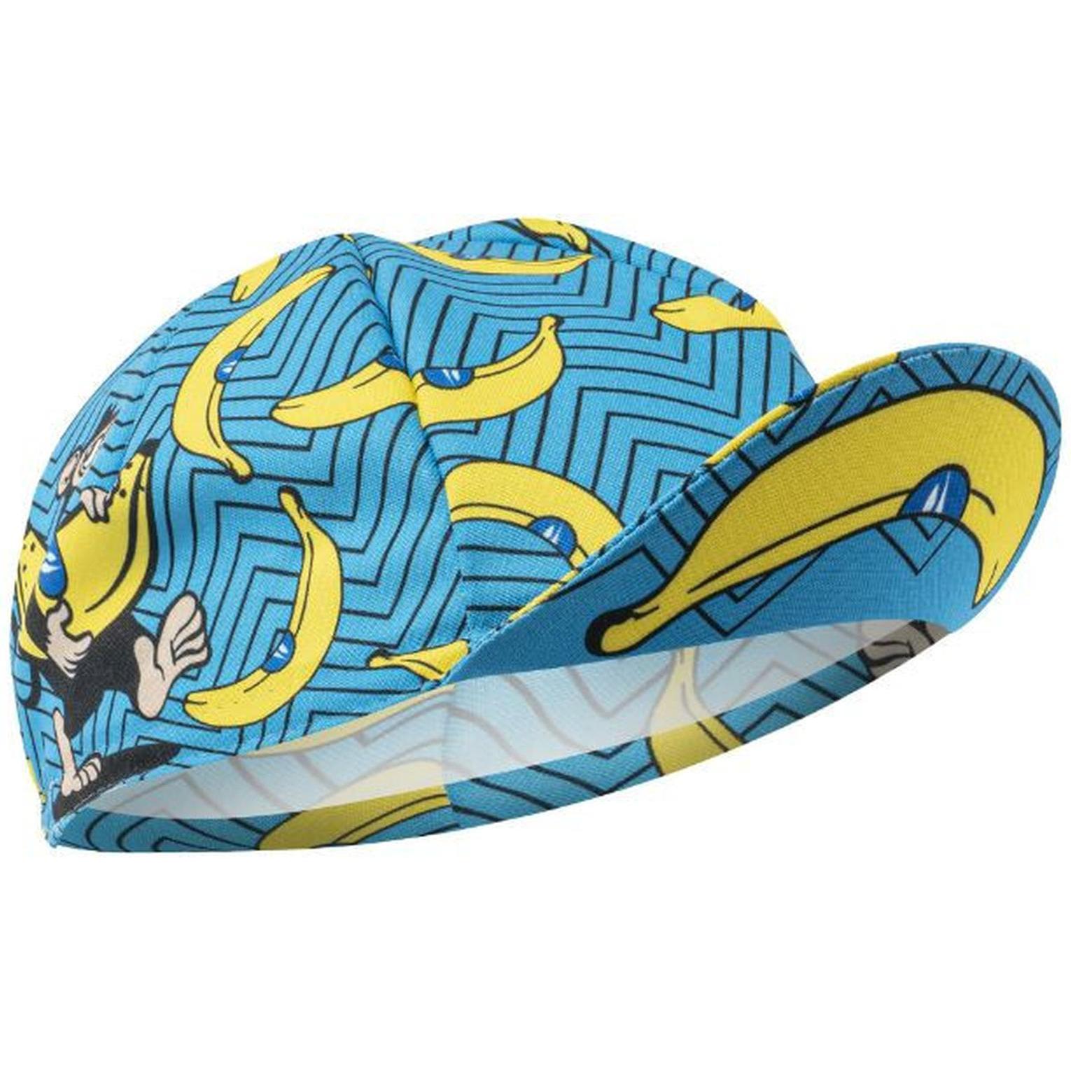 Gist, Mütze, fahrradkappe mit bananendeko, Blau