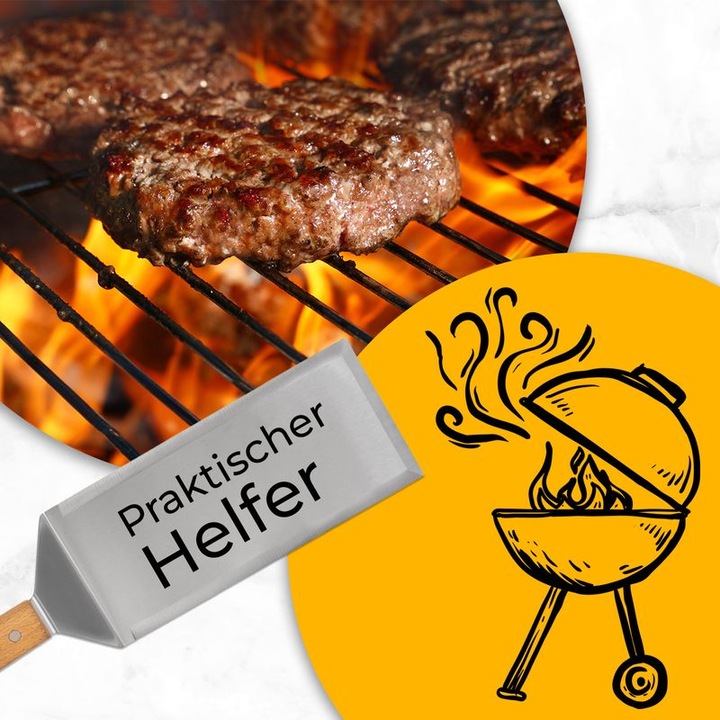 Image du produit Hermex Spatule de cuisine Spatule à barbecue Spatule à burger Set
