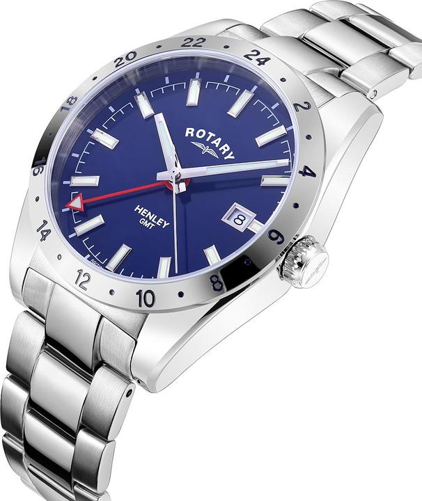 Produktbild Rotary GB05176/05 Henley GMT Herren 40mm 10ATM (Analoguhr, 40 mm)
