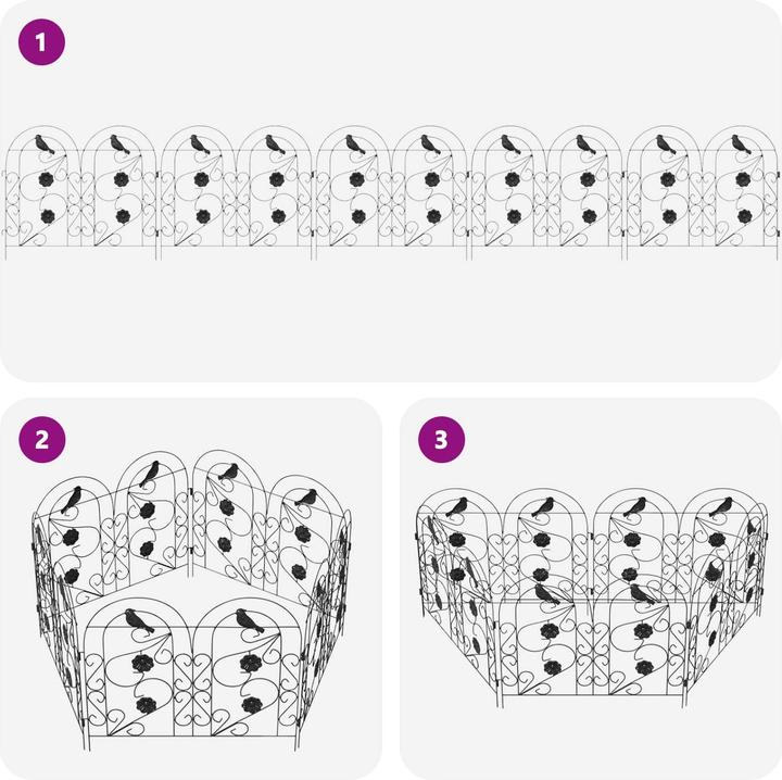 Produktbild vidaXL Gartenumzäunung