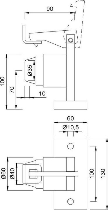 Actual product image Kws T+AMMAvA-rfeststeller 1121, schwarz matt (1 pcs.)