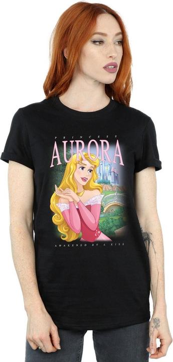 Immagine prodotto Disney Interactive Studios Maglietta Aurora Montage in cotone Boyfriend donna/donna (S)