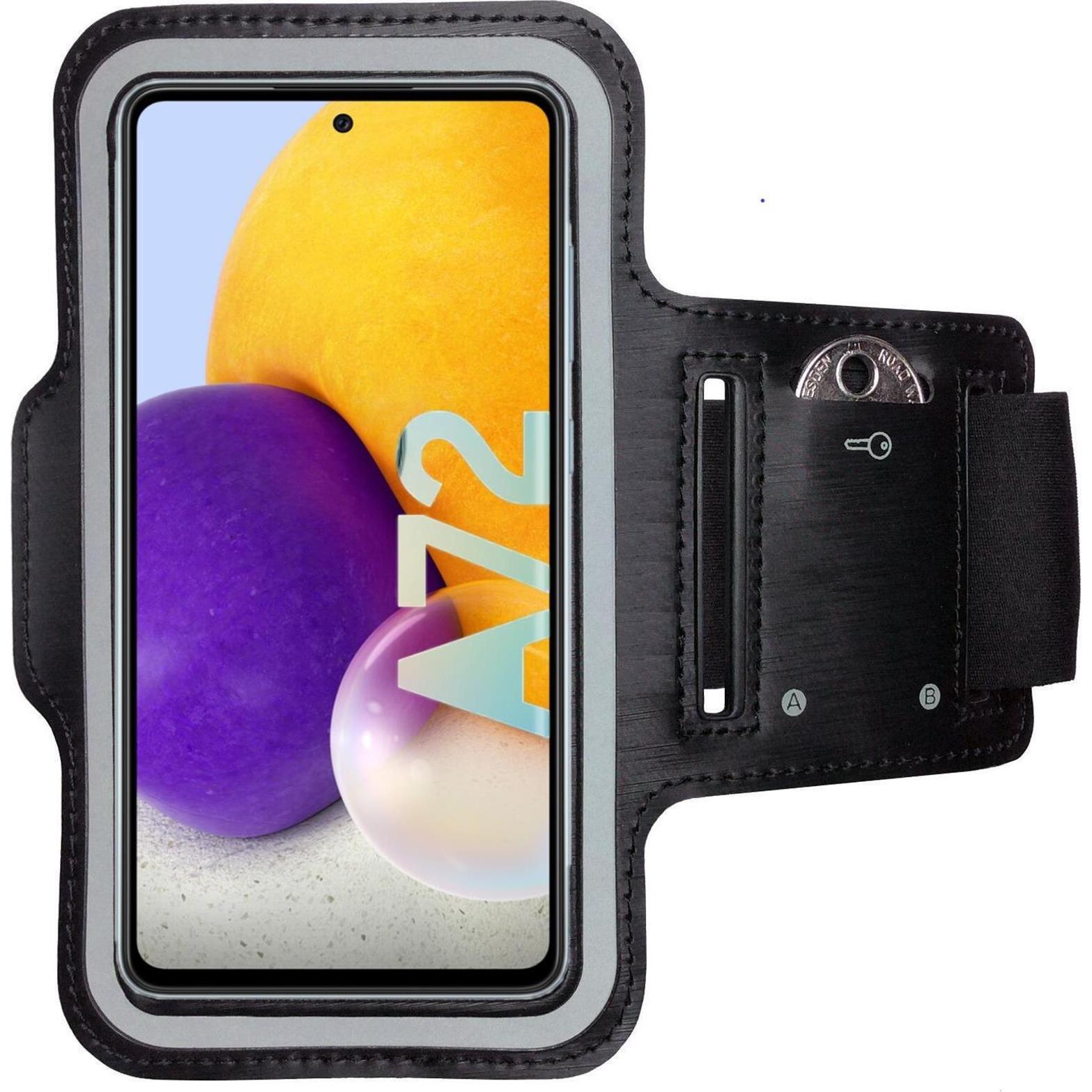 CoverKingz Sportarmband für Samsung Galaxy A72 5G, Smartphone Sportarmband, Schwarz
