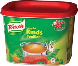 Actual product image Knorr Beef broth granules low fat, for seasoning with fat free broth of soup, meat & sauce.